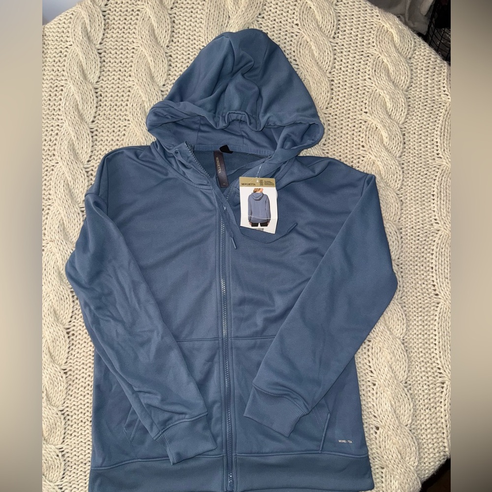 Mondetta Performance‎ Blue Zip-Up Hoodie XS